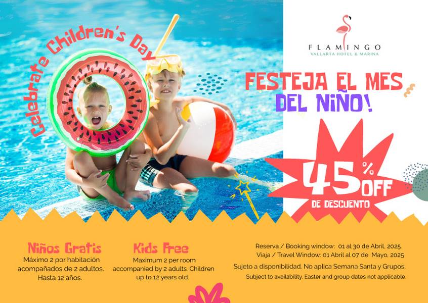 Kids free!! Flamingo Vallarta Hotel & Marina Puerto Vallarta